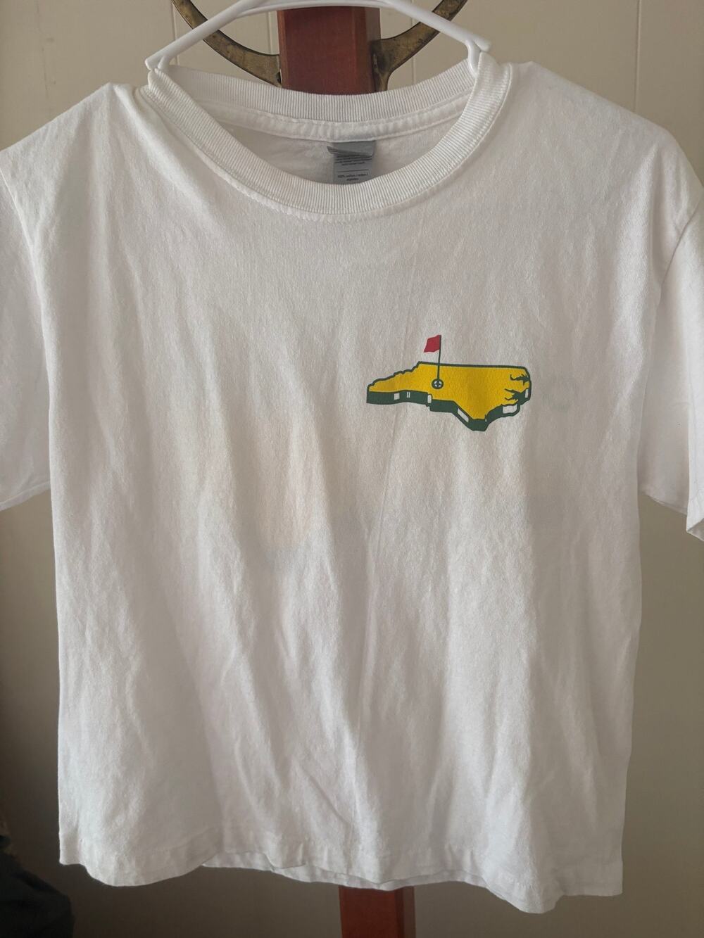 Gildan White Masters North Carolina Tee Sz Small